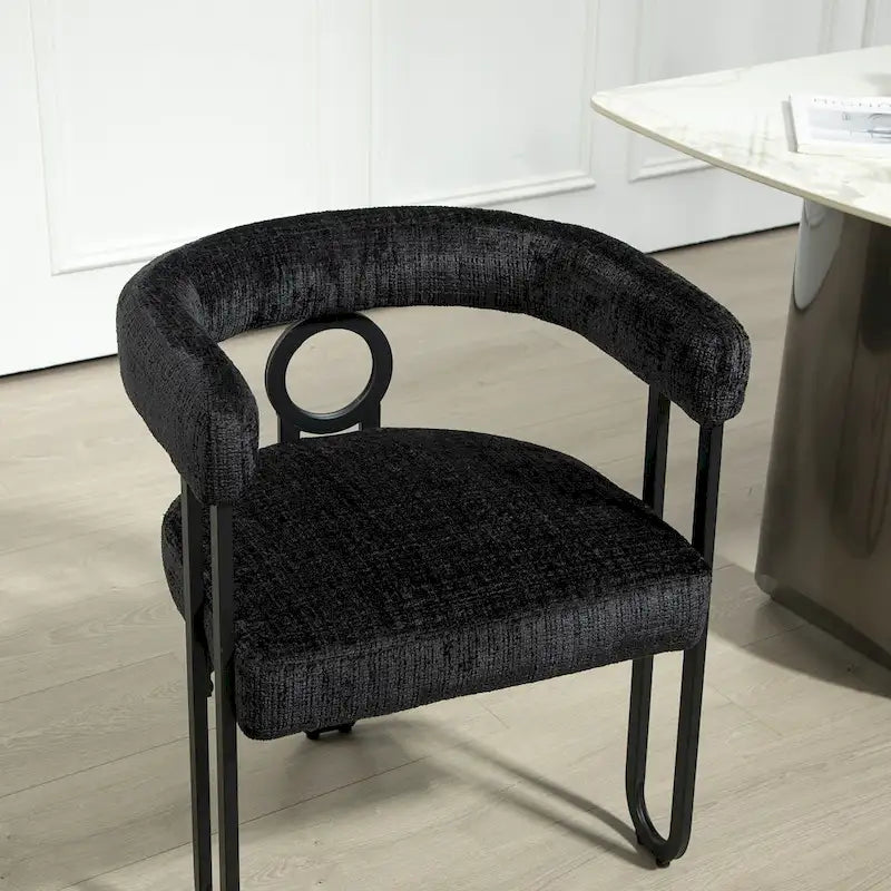 Poltrona moderna imbottita in PU per soggiorno o sala da pranzo