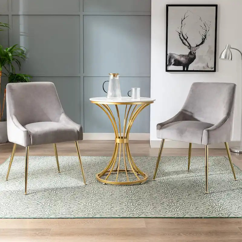 Poltrona Accent Moderna Rivestita in Velluto (2)