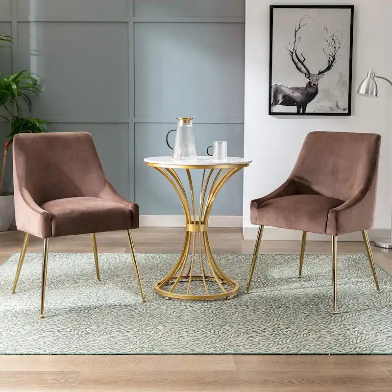 Poltrona Accent Moderna Rivestita in Velluto (2)