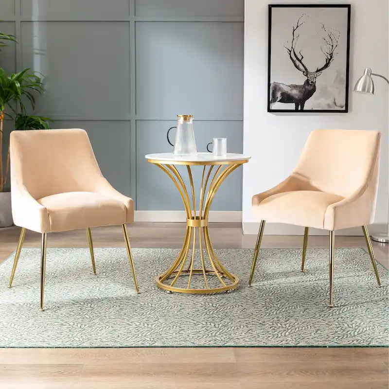 Poltrona Accent Moderna Rivestita in Velluto (2)