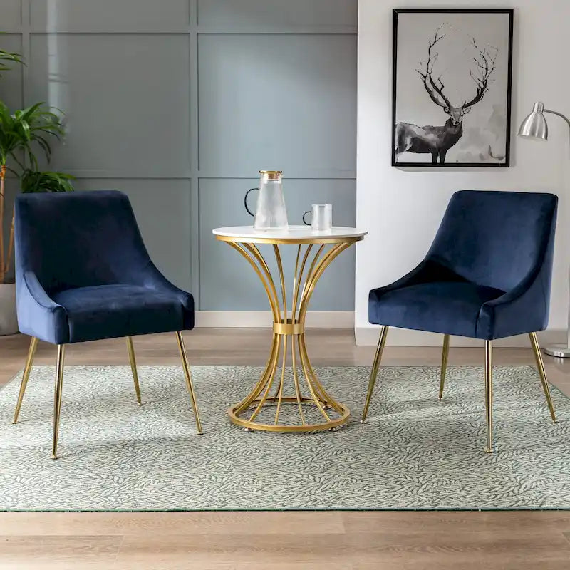 Poltrona Accent Moderna Rivestita in Velluto (2)