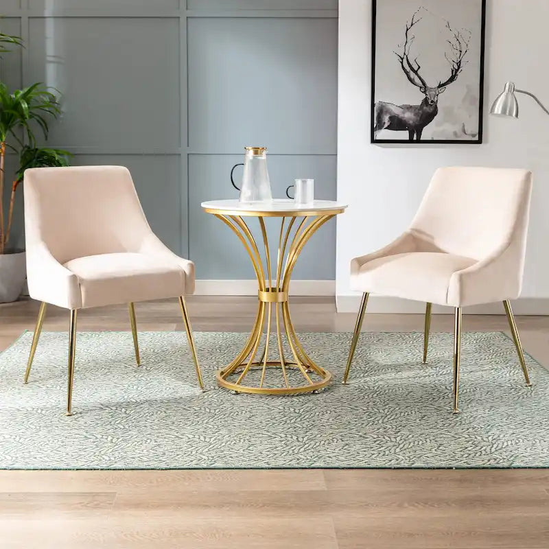 Poltrona Accent Moderna Rivestita in Velluto (2)