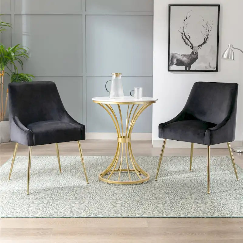 Poltrona Accent Moderna Rivestita in Velluto (2)