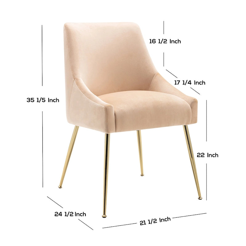 Poltrona Accent Moderna Rivestita in Velluto (2)