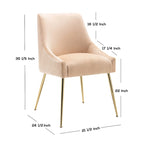 Poltrona Accent Moderna Rivestita in Velluto (2)