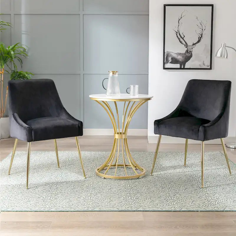 Poltrona Accent Moderna Rivestita in Velluto (2)