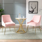 Poltrona Accent Moderna Rivestita in Velluto (2)