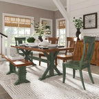 Sedia da pranzo imbottita stile Mid-Century Modern