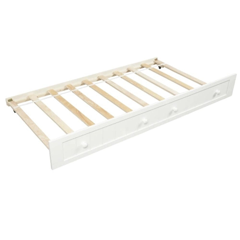 Divano Letto Singolo in Legno con 2 Cassetti / Letto Estraibile, Divano Letto per Camera da Letto Soggiorno, Nessuna Rete a Molle Necessaria