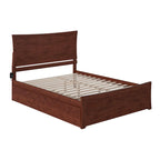 Letto a piattaforma con pediera coordinata e letto estraibile