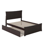 Letto a piattaforma con pediera coordinata e letto estraibile