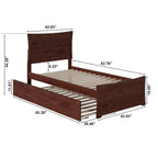 Letto a piattaforma con pediera coordinata e letto estraibile
