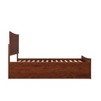 Letto a piattaforma con pediera coordinata e letto estraibile