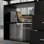 Scrivania ad angolo per computer da 55" - Postazione di lavoro con cassetti - 5 colori grandi