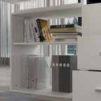 Scrivania ad angolo per computer da 55" - Postazione di lavoro con cassetti - 5 colori grandi