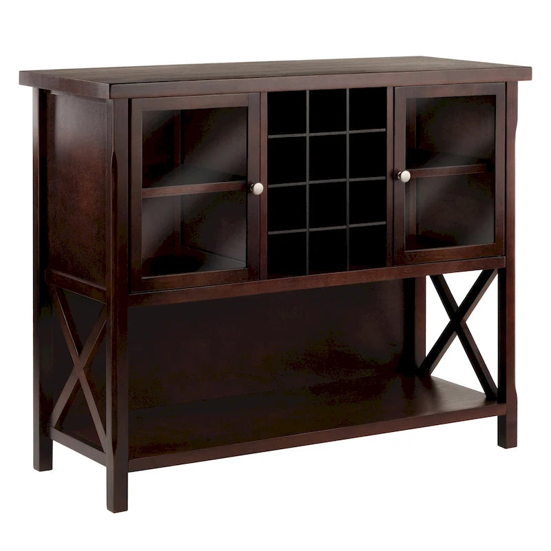 Credenza buffet, Cappuccino - 43,8 L x 18 P x 35,9 H
