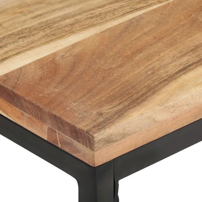 Tavolino da salotto 110x60x35 cm in legno massello di acacia