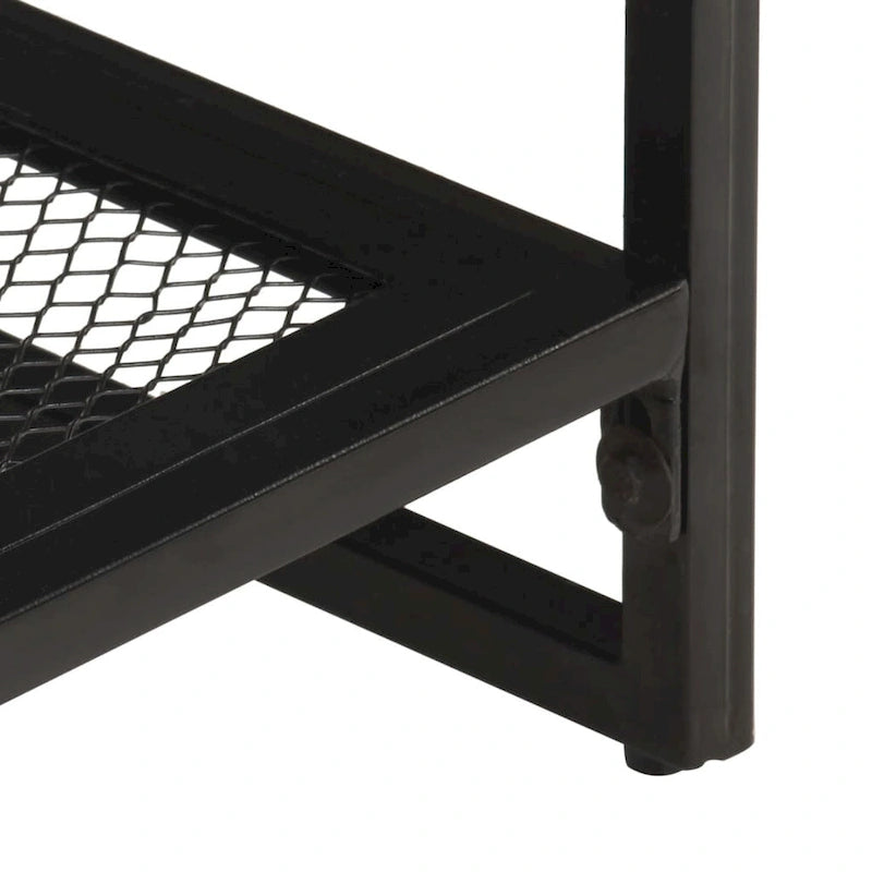 Tavolino da salotto 110x60x35 cm in legno massello di acacia