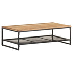 Tavolino da salotto 110x60x35 cm in legno massello di acacia
