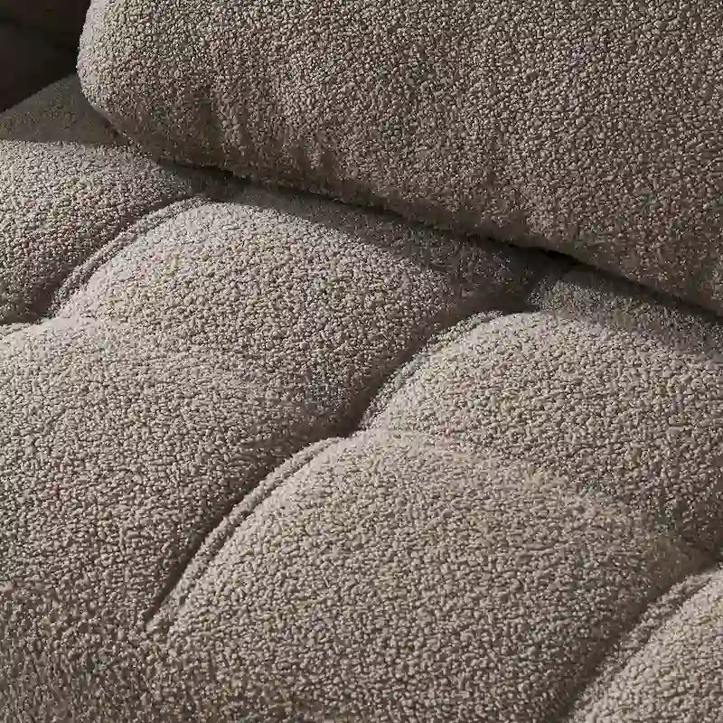 Divano letto futon convertibile con gambe in legno massello in tessuto di lino verde senape