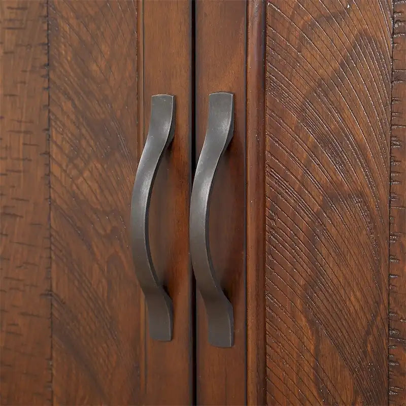 Tavolo da divano in legno retrò da 40" con ripiano portaoggetti regolabile