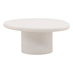 Rowan Concrete Terrazzo Coffee Table, White